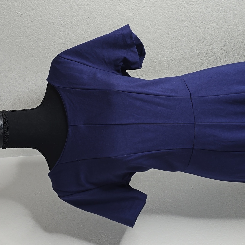 Ann Taylor knit cotton dress in Blue Size 10 - Picture 2 of 4